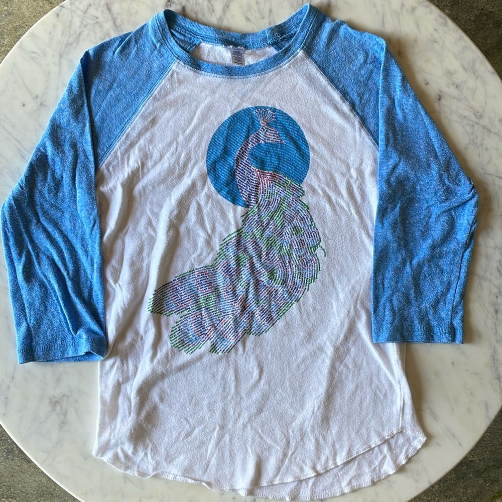 Peacock Baseball T Women’s Small